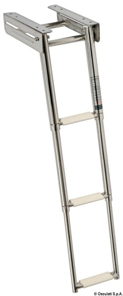 Scaletta inox stretta a scomparsa 3 gradini - 49.543.33
